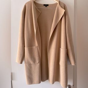 Tan knit Jcrew cardigan, size S
